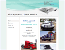 Tablet Screenshot of gofirstappraisal.com